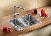 BLANCO ANDANO 340/180-IF SİFON GİDER Büyük Gözü Sağda Andano Paslanmaz Çelik Eviye - Blanco (1)