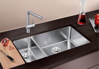 BLANCO ANDANO 500/180-U SİFON GİDER Büyük Gözü Sağda Andano Paslanmaz Çelik Eviye - Blanco (1)