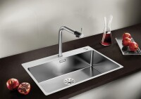 BLANCO ANDANO 700-IF/A PUSH SİFON KONT Andano Paslanmaz Çelik Eviye - Blanco (1)