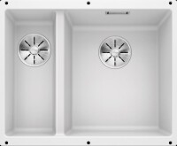 BLANCO SUBLINE 340/160-U Büyük Gözü Sağda Tezgahaltı Silgranit Beyaz Eviye - Blanco