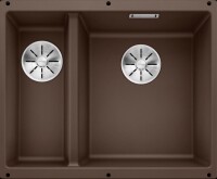 BLANCO SUBLINE 340/160-U Büyük Gözü Sağda Tezgahaltı Silgranit Kahve Eviye - Blanco