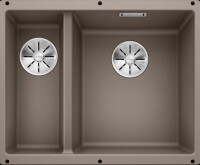 BLANCO SUBLINE 340/160-U Büyük Gözü Sağda Tezgahaltı Silgranit Tartufo Eviye - Blanco