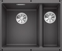 BLANCO SUBLINE 340/160-U Büyük Gözü Solda Tezgahaltı Silgranit Kaya Gri Eviye - Blanco