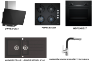 Bosch Ankastre Set HBF514BB1T, POP6C6O10O, DWK63PJ60T POP6C6O10O, DWK63PJ60T Evye Armatür Dahil Set - BOSCH