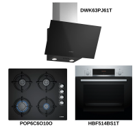 BOSCH ANKASTRE SET HBF514BS1T, POP6C6O10O, DWK63PJ61T - BOSCH