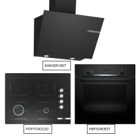 Bosch Ankastre Set HBF534EB3T, POP7C6O12O,DWK66PJ60T - BOSCH