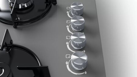 BOSCH POP6C9O10O ANKASTRE GAZLI SERT CAM OCAK - 2