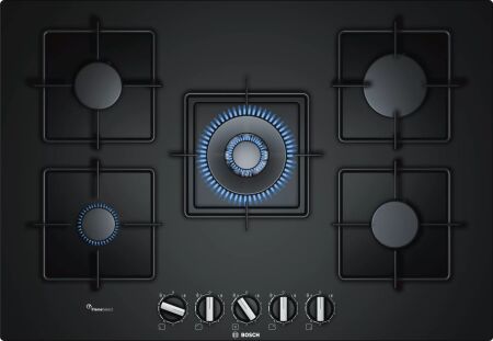 BOSCH PPQ7A6B10 ANKASTRE GAZLI SERT CAM OCAK - 1