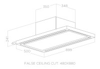 Elica PRF0141953 CLOUD SEVEN IX/F/90 Tavan Tipi Aspiratör - 5