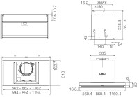 Elica PRF0097797A BOX IN PLUS IXGL/A/120 Ankastre Aspiratör - 4