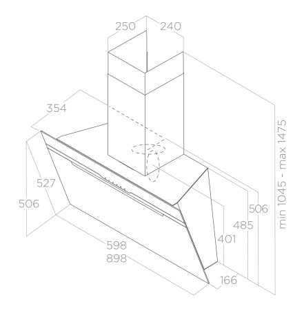 Elica PRF0117381B MAJESTIC BL/A/60 Duvar Tipi Davlumbaz - 3