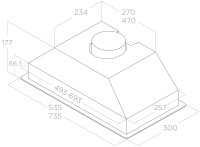 Elica PRF0142728 ERA C WH/A/72 Ankastre Aspiratör - 3