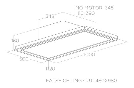 Elica PRF0146232B SKYDOME H30 A/100 Tavan Tipi Aspiratör - 5