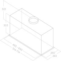 Elica PRF0157394 LANE WH/A/72 Ankastre Aspiratör - 2