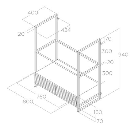 Elica PRF0166703A OPEN SUITE BL/F/80 Duvar Tipi Davlumbaz - 3