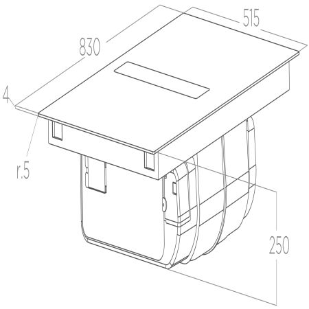 Elica PRF0179476 NIKOLATESLA FIT XL BL/A/83 Aspirasyon - Ocak - 4