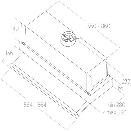 Elica PRF0181902 CIAK 2.0 S GR/A/60 Ankastre Aspiratör - 2