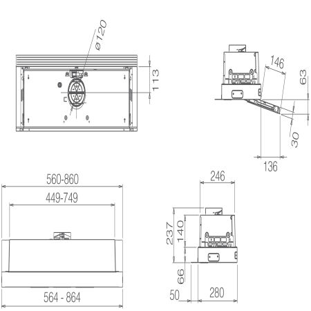 Elica PRF0181903 CIAK 2.0 S GR/A/90 Ankastre Aspiratör - 3