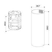 Faber Wh H990 Üst Baca Takımı Davlumbaz Aksesuarı - FABER