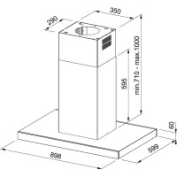Franke T Tipi Davlumbaz, 3 Kademeli, Crystal Ada Fcr 925 I Tc Bk Xs - FRANKE (1)