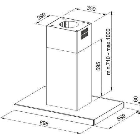 Franke T Tipi Davlumbaz, 3 Kademeli, Crystal Ada Fcr 925 I Tc Bk Xs - 2