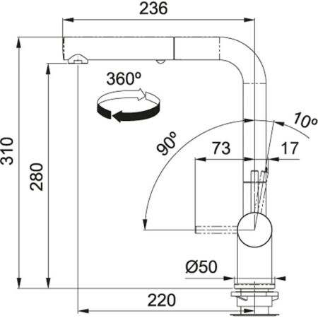 Franke Armatürü Actıve Plus Metalıc Doccıa Copper - 2