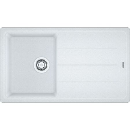 Franke Basis BFG 611 Bianco Fragranit Evye, Tek Gözlü, Sağ/Sol Damlalıklı - 1