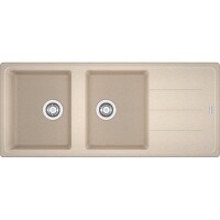 Franke Basis BFG 621-116 Granit Evye, 2 Gözlü, Damlalıklı, Tezgah Üstü, Avena - 1