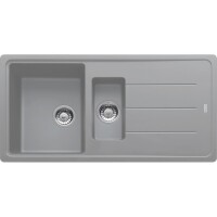 Franke Basis BFG 651 Fragranıt Evye, Stone Grey, 1.5 Gözlü Sağ/Sol Damlalıklı - FRANKE