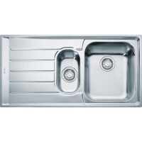 Franke Neptune NET 651 Çelik Evye, 1.5 Gözlü Sol Damlalıklı, Mikrodekor - 1