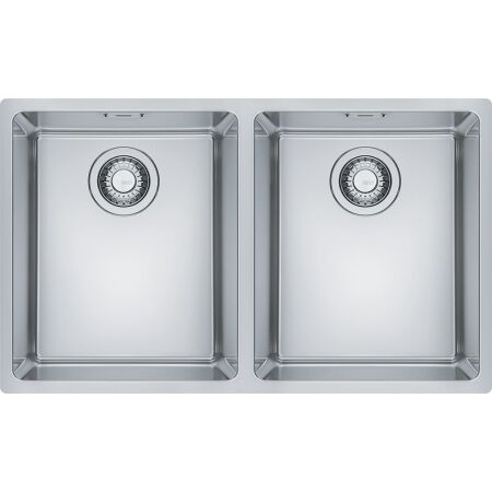 Franke Maris MRX 120-34-34 Çelik Evye, 2 Gözlü, Damlalıksız, Tezgah Altı, İnox - 1