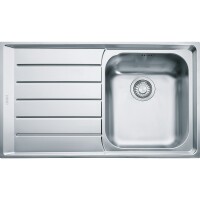 Franke Neptune NEX 611 Çelik Evye, Tek Gözlü, Sağ Damlalıklı, İnox - 1