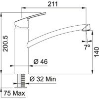 Franke Smart Armatür, Tek Kumandalı, Krom - 2