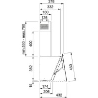 Franke Glass Vertical FPJ 615 V BK A Eğik Davlumbaz,60cm ,Siyah - 3