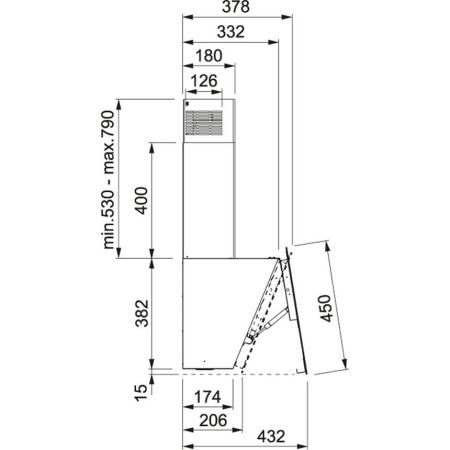 Franke Glass Vertical FPJ 615 V WH A Eğik Davlumbaz,60 cm ,Beyaz - 3