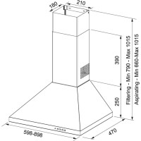 Franke Linfa FDL 9165 XS Davlumbaz,90 Cm, Duvar Tipi, Inox - FRANKE (1)