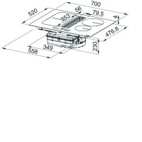 Franke FSM 709 Smarttogether Aspiratörlü Ocak - 3