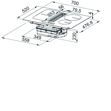 Franke FSM 709 Smarttogether Aspiratörlü Ocak - 6
