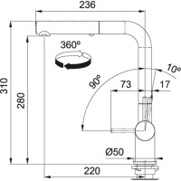 Franke ACTIVE PLUS METALIC DOCCIA MATT WHITE Evye Armatürü - FRANKE (1)