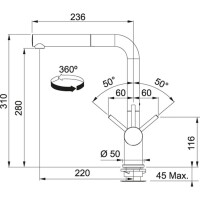 Franke Evye Armatürü Active Plus Nero - 2