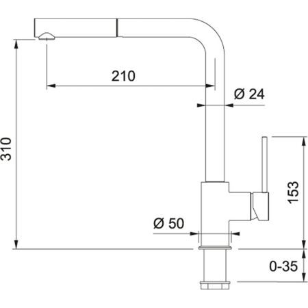 Franke Evye Armatürü Sırıus Krom - 2