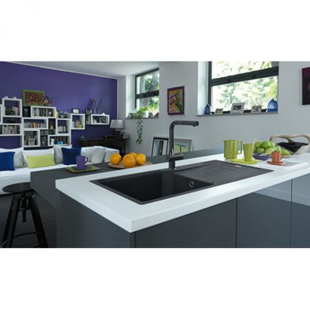Franke Urban UBG 611-100 NERO Fragranıt Evye Tekgözlü - 8