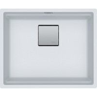 Franke Kubus 2 KNG 110-52 Granit Evye, Tek Gözlü, Damlalıksız, Tezgah altı, Bianco Renk - FRANKE