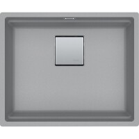 Franke Kubus 2 KNG 110-52 Granit Evye, Tek Gözlü, Damlalıksız, Tezgah altı, Stone Grey Renk - 1