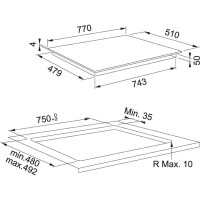 Franke Smart FSM 804 I B BK Ankastre İndüksiyon Ocak, 4 Gözlü, 65 Cm, Siyah Cam - FRANKE (1)