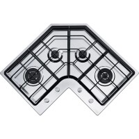 Franke Neptun FHNE COR 4 3 G TC XS C Ankastre Köşe Çelik Ocak, Döküm Izgaralı, Inox - FRANKE