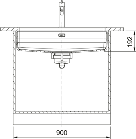 Franke Maris Quiet MQX 110-82 Çelik Evye, Tek Gözlü, Tezgah Altı, Damlalıksız - 5