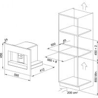 Franke Mythos Ankastre Kahve Makinesi Fmy 45 Cm Bk Nero - 3