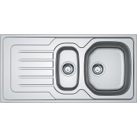 Franke Onda LINE OLL 651 Çelik Evye, 1.5 Gözlü, Sağ Damlalıklı, Dekorlu - FRANKE