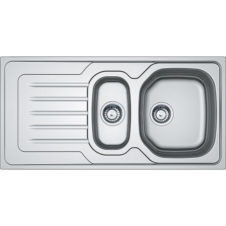 Franke Onda LINE OLL 651 Çelik Evye, 1.5 Gözlü, Sağ Damlalıklı, Dekorlu - 1